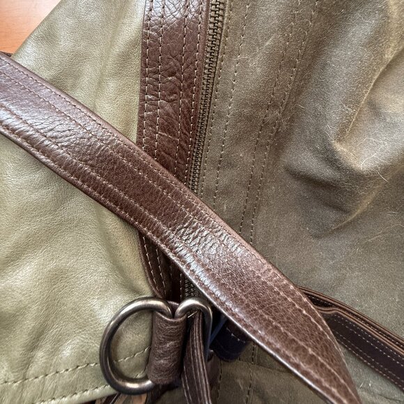 Rough and Tumble Large Canvas Leather MP 1904 Bag - Picture 5 of 9